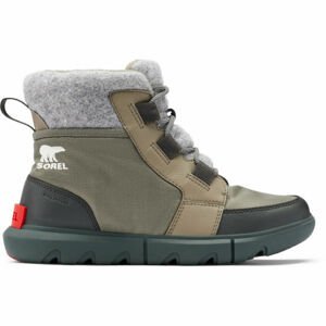 Sorel EXPLORER II CARNIVAL FELT Dámská zimní obuv, khaki, velikost 37