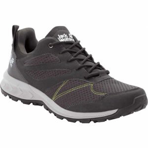 Jack Wolfskin WOODLAND LOW M Pánská treková obuv, tmavě šedá, velikost 45