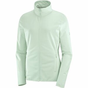 Salomon OUTRACK FULL ZIP MIDLAYER W Dámská mikina, světle zelená, velikost XS