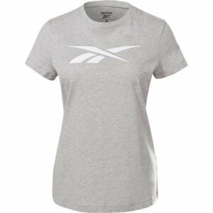 Reebok TRAINING ESSENTIALS VECTOR GRAPHIC TEE Dámské tričko, šedá, veľkosť XS