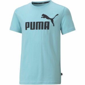 Puma ESS LOGO TEE B Chlapecké triko, světle modrá, velikost 128