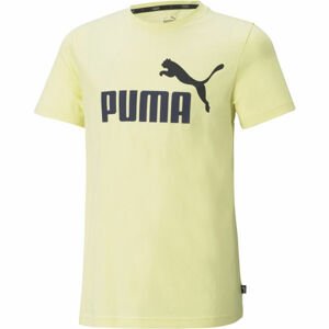 Puma ESS+2 COL LOGO TEE B Dětské triko, žlutá, velikost 140