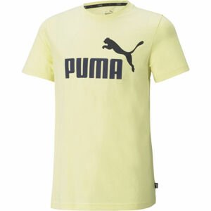Puma ESS+2 COL LOGO TEE B Dětské triko, žlutá, velikost 152