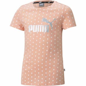 Puma ESS + DOTTED TEE G Dívčí triko, růžová, velikost