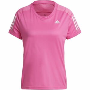 adidas OWN THE RUN TEE Dámské běžecké tričko, růžová, velikost S