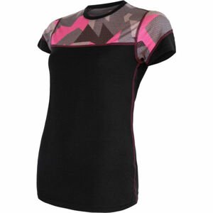 Sensor MERINO IMPRESS KR W Dámské funkční triko, černá, velikost S