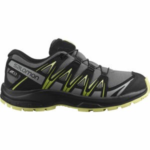 Salomon XA PRO 3D CSWP J Juniorská outdoorová obuv, tmavě šedá, velikost