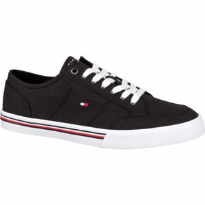 Tommy Hilfiger CORE CORPORATE TEXTILE SNEAKER Pánské tenisky, černá, velikost 43