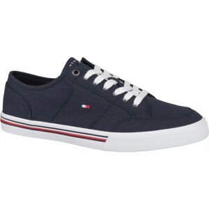 Tommy Hilfiger CORE CORPORATE TEXTILE SNEAKER Pánské tenisky, tmavě modrá, velikost 41