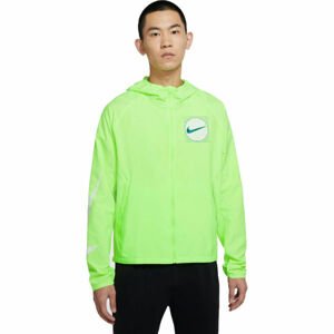 Nike ESSNTL JKT WR GX M Pánská běžecká bunda, reflexní neon, velikost L