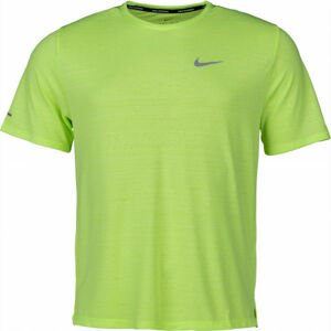 Nike DRI-FIT MILER Pánské běžecké tričko, zelená, velikost L