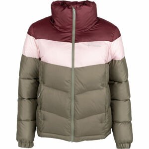 Columbia PUFFECT COLOR BLOCKED JACKET Dámská bunda, khaki, veľkosť M