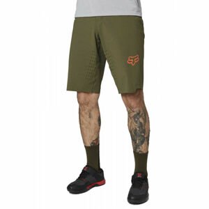 Fox FLEXAIR NO LINER Pánské cyklo kraťasy, khaki, veľkosť 40