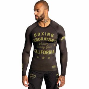 Venum BOXING LAB RASHGUARD Pánské tričko, černá, velikost XXL