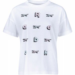 Reebok TRAINING ESSENTIALS GRAPHIC TEE-LOGO Dámské triko, bílá, velikost L