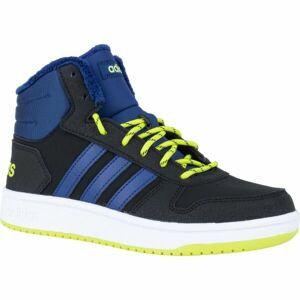 adidas HOOPS MID 2.0 K Dětské zateplené tenisky, černá, velikost