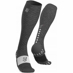 Compressport FULL SOCKS RECOVERY Kompresní podkolenky, šedá, veľkosť 3L