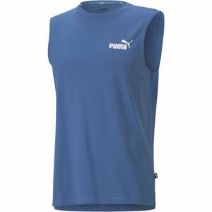 Puma BIG LOGO SLEEVELESS TEE Pánské sportovní triko, modrá, velikost S