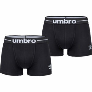 Umbro BOXER SHORT 2PACK Pánské boxerky, černá, velikost S