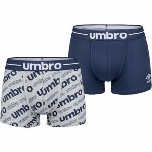 Umbro BOXER SHORT 2PACK Pánské boxerky, tmavě modrá, velikost S