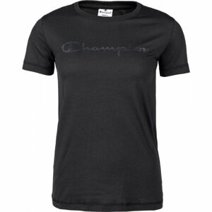 Champion CREWNECK T-SHIRT Dámské tričko, černá, velikost XS