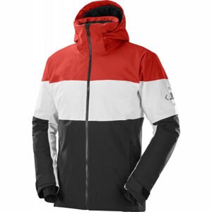 Salomon SLALOM JACKET M Pánská lyžařská bunda, černá, velikost XXL