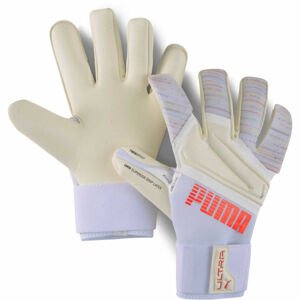 Puma ULTRA GRIP 1 HYBRID PRO Pánské brankářské rukavice, červená, velikost 8