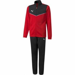 Puma INDIVIDUALRISE TRACKSUIT JR Juniorská tepláková souprava, červená, velikost 128