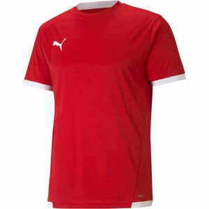 Puma TEAM LIGA JERSEY TEE Pánské fotbalové triko, červená, velikost