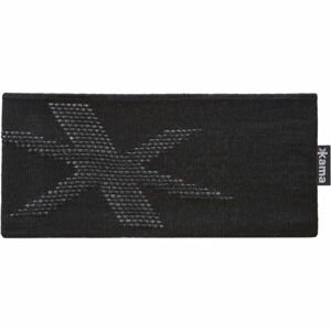 Kama HEADBAND Pletená sportovní čelenka, černá, velikost UNI