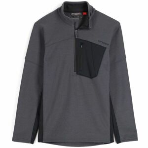 Spyder BANDIT HALF ZIP MENS Pánská mikina, tmavě šedá, velikost S