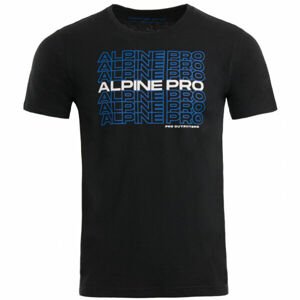 ALPINE PRO JAEL Pánské tričko, černá, velikost M