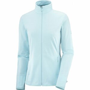 Salomon OUTRACK FULL ZIP MID W Dámská mikina, světle modrá, velikost L