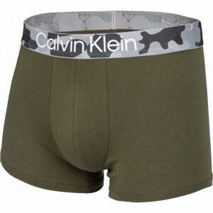 Calvin Klein TRUNK Pánské boxerky, khaki, velikost M