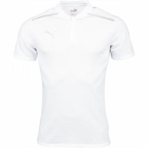 Puma TEAMCUP CASUALS POLO Pánské polo tričko, bílá, velikost