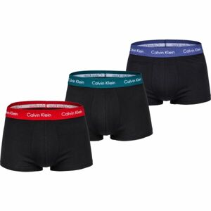 Calvin Klein 3 PACK LO RISE TRUNK Pánské boxerky, černá, velikost S