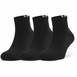 Under Armour UA CORE QTR 3PK Ponožky, černá, velikost 40-42