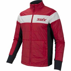 Swix SURMOUNT PRIMALOFT Pánská bunda, vínová, veľkosť L