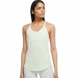 Nike ONE DF ELSTKA STD TANK W Dámský sportovní top, světle zelená, velikost XL