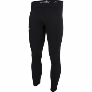 Swix FOCUS WARM TIGHTS Pánské prodyšné a hřejivé elastické kalhoty, černá, velikost XL