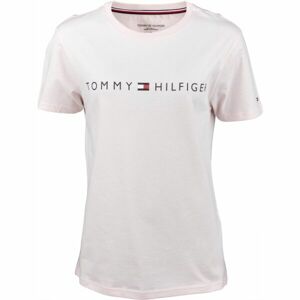 Tommy Hilfiger CN SS TEE LOGO Pánské tričko, růžová, velikost S