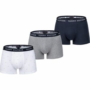 Tommy Hilfiger 3P TRUNK PRINT Pánské boxerky, tmavě modrá, velikost XL