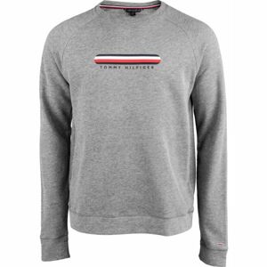 Tommy Hilfiger TRACK TOP Pánské triko s dlouhým rukávem, šedá, velikost M