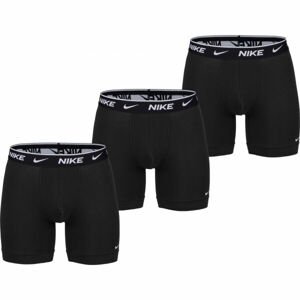 Nike E-DAY COTTON STRETCH BOXER BRIEF LONG 3PK Pánské boxerky, černá, velikost M