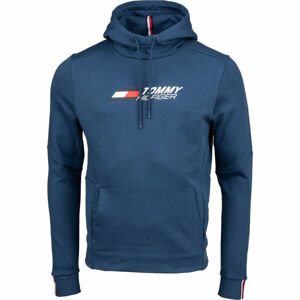 Tommy Hilfiger TERRY LOGO HOODY Pánská mikina, modrá, velikost M