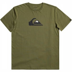 Quiksilver COMP LOGO SS Pánské triko, khaki, velikost S