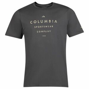 Columbia CSC SEASONAL LOGO TEE Pánské tričko s krátkým rukávem, tmavě šedá, veľkosť XL