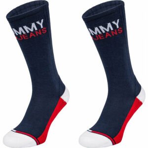 Tommy Hilfiger UNI TJ VINTAGE CUT 2P Ponožky, tmavě modrá, velikost