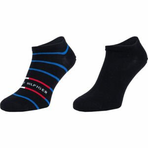 Tommy Hilfiger MEN SNEAKER 2P BRETON STRIPE Pánské ponožky, černá, velikost 39-42