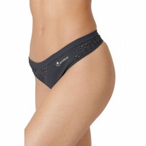GOLDBEE BESTRING GL Dámské tanga, tmavě šedá, veľkosť M